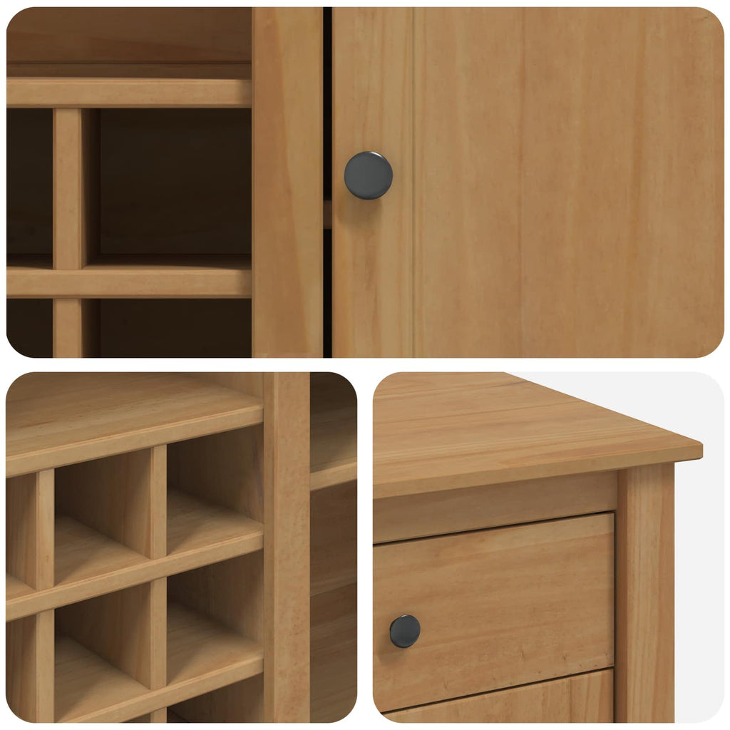 Carro de Cocina PANAMA 2 pcs Cera de Miel 112 x 77 x 90 cm