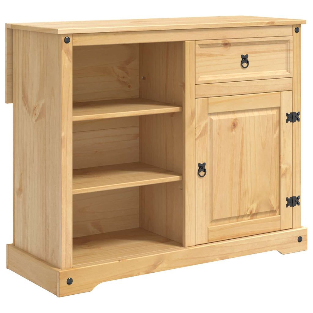 Juego de isla de cocina 3 pcs Cera de Miel Pino macizo