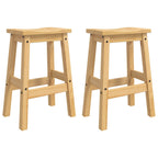 Juego de isla de cocina 3 pcs Cera de Miel Pino macizo