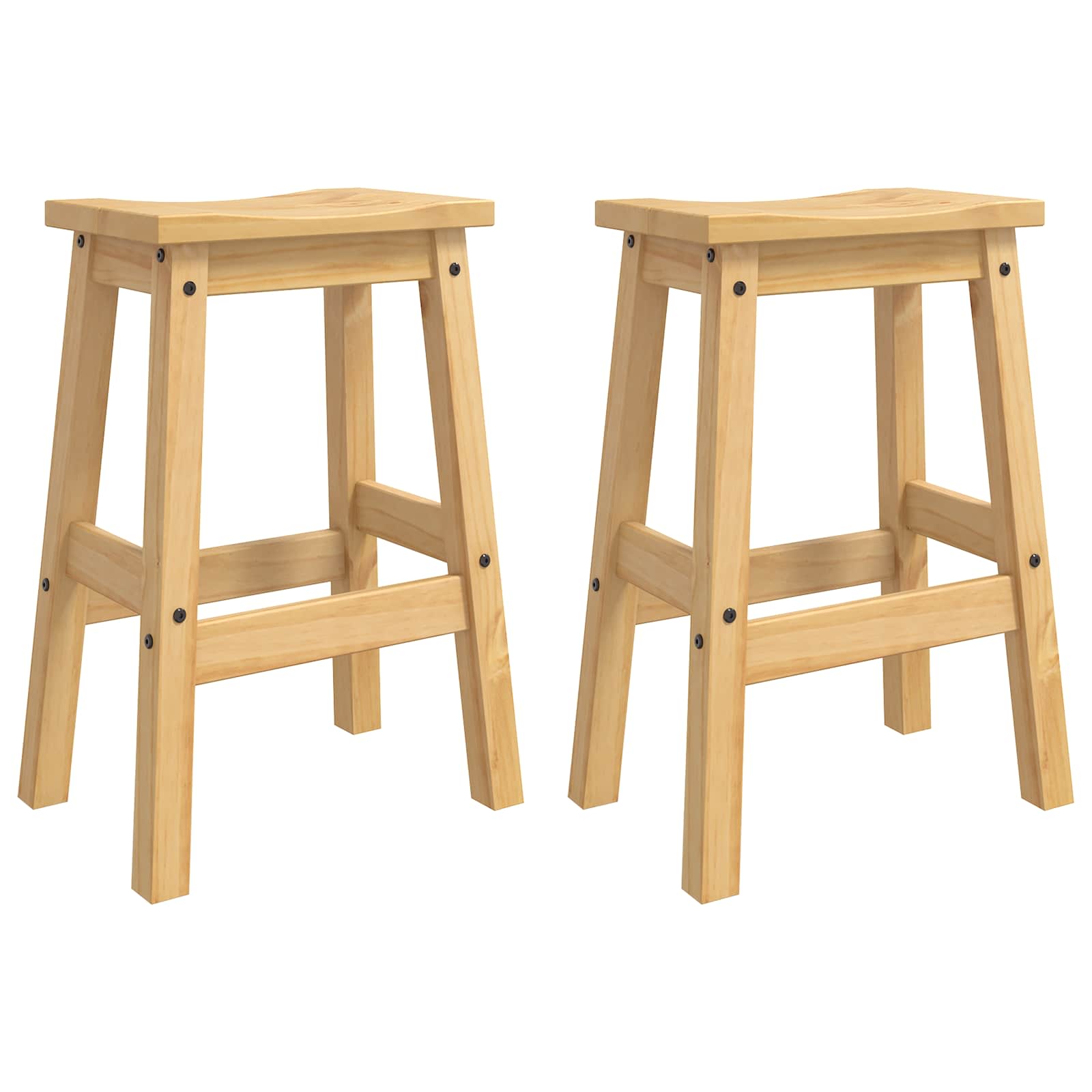 Juego de isla de cocina 3 pcs Cera de Miel Pino macizo