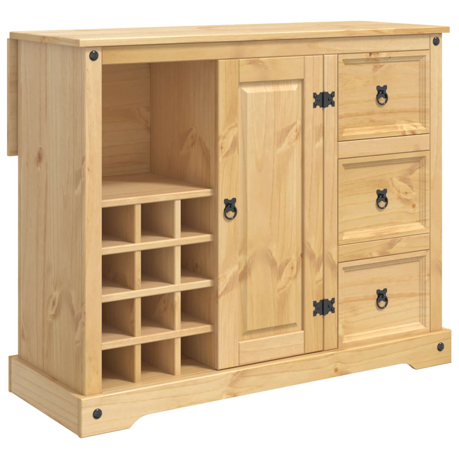 Almacenamiento de cocina 2 pcs Cera de Miel Pino macizo