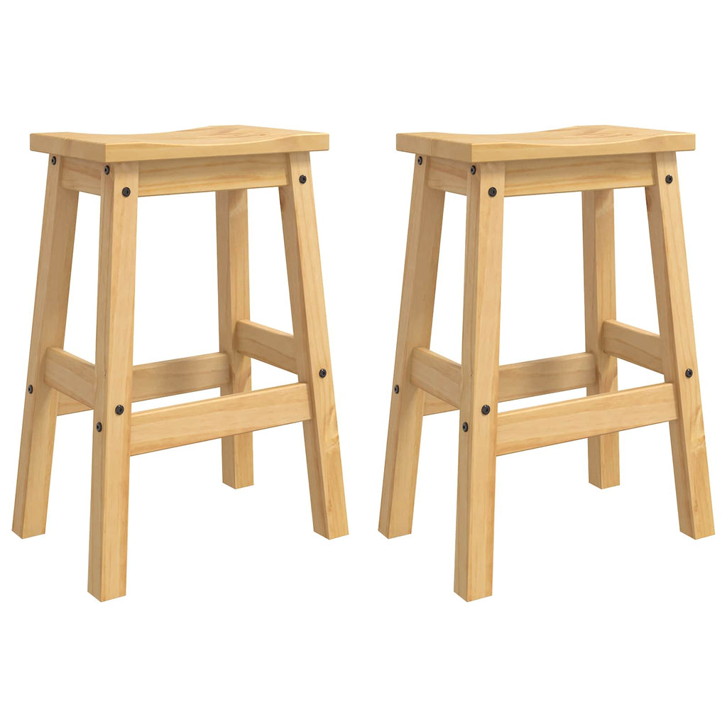 Almacenamiento de cocina 2 pcs Cera de Miel Pino macizo