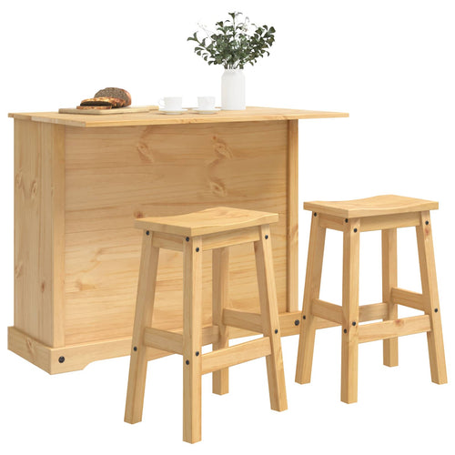 Armazenamento de cozinha 2 pcs Cera de Mel Pinho maciço
