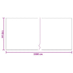 Lámina de polvo con cinta adhesiva 12 pcs 110 x 3300 cm HDPE