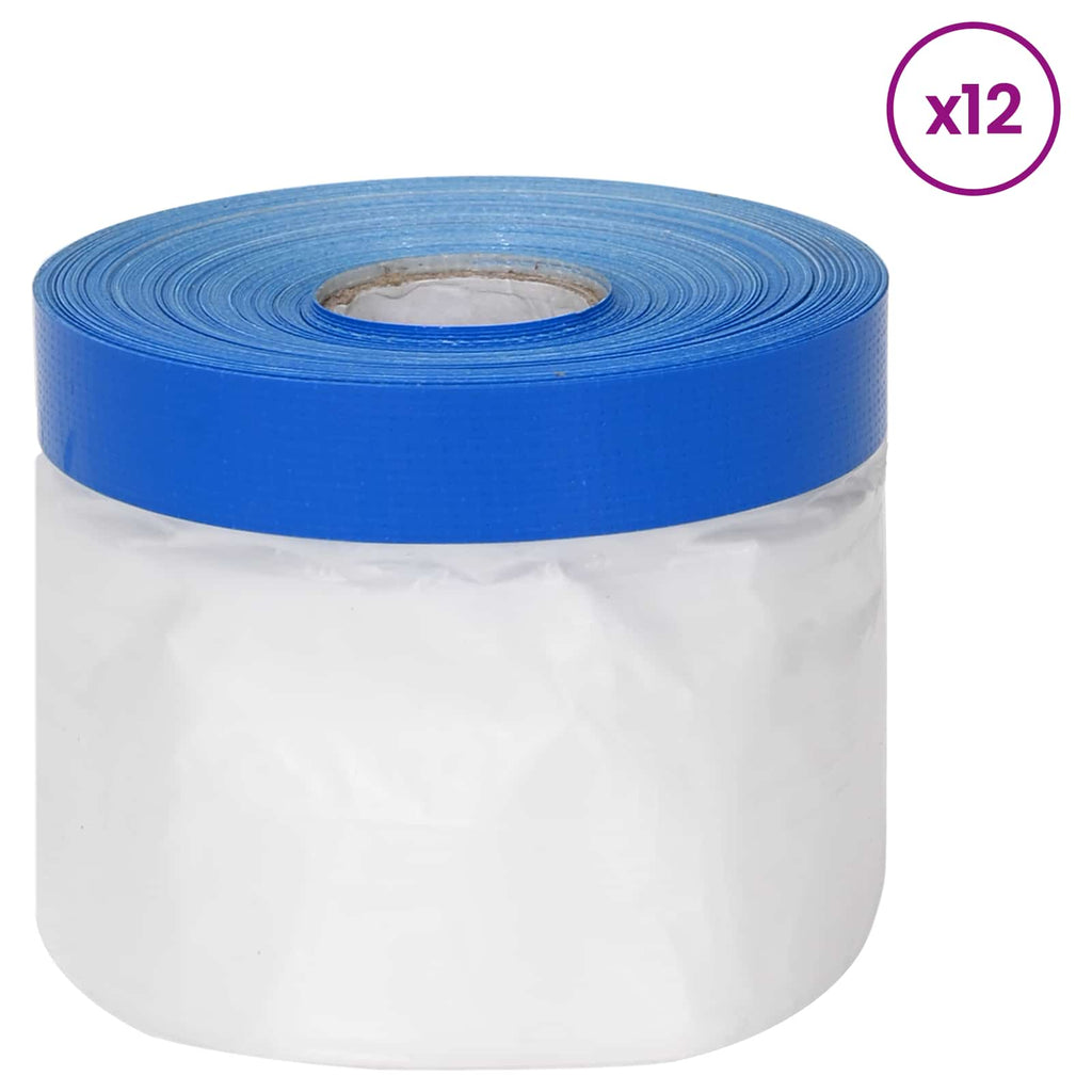 Filme de enmascarar con cinta adhesiva 12 pcs