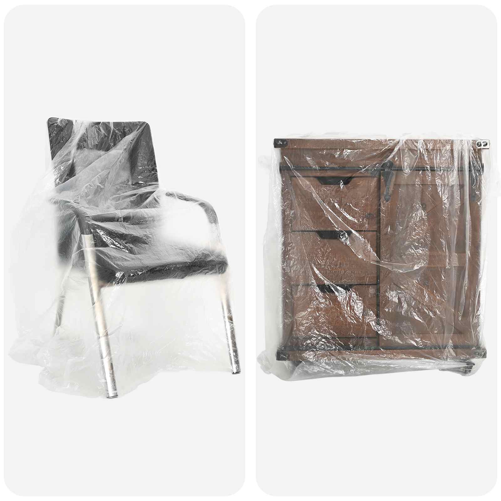 Hoja de polvo 12 pcs Transparente 400 x 500 cm HDPE