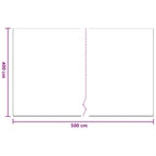 Hoja de polvo 12 pcs Transparente 400 x 500 cm HDPE