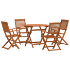 Juego de muebles de exterior 5 pcs Natural