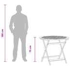 Juego de muebles de exterior 5 pcs Natural