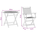 Juego de muebles de exterior 5 pcs Natural