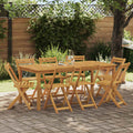 Sillas Bistro de Exterior 8 pcs Natural 40 x 53 x 80 cm