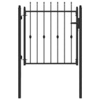 Puerta de cerca HORST 100 x 100 cm Metal Negro Con cerradura
