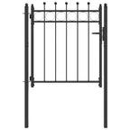 Puerta de cerca HORST 100 x 100 cm Metal Negro Con cerradura