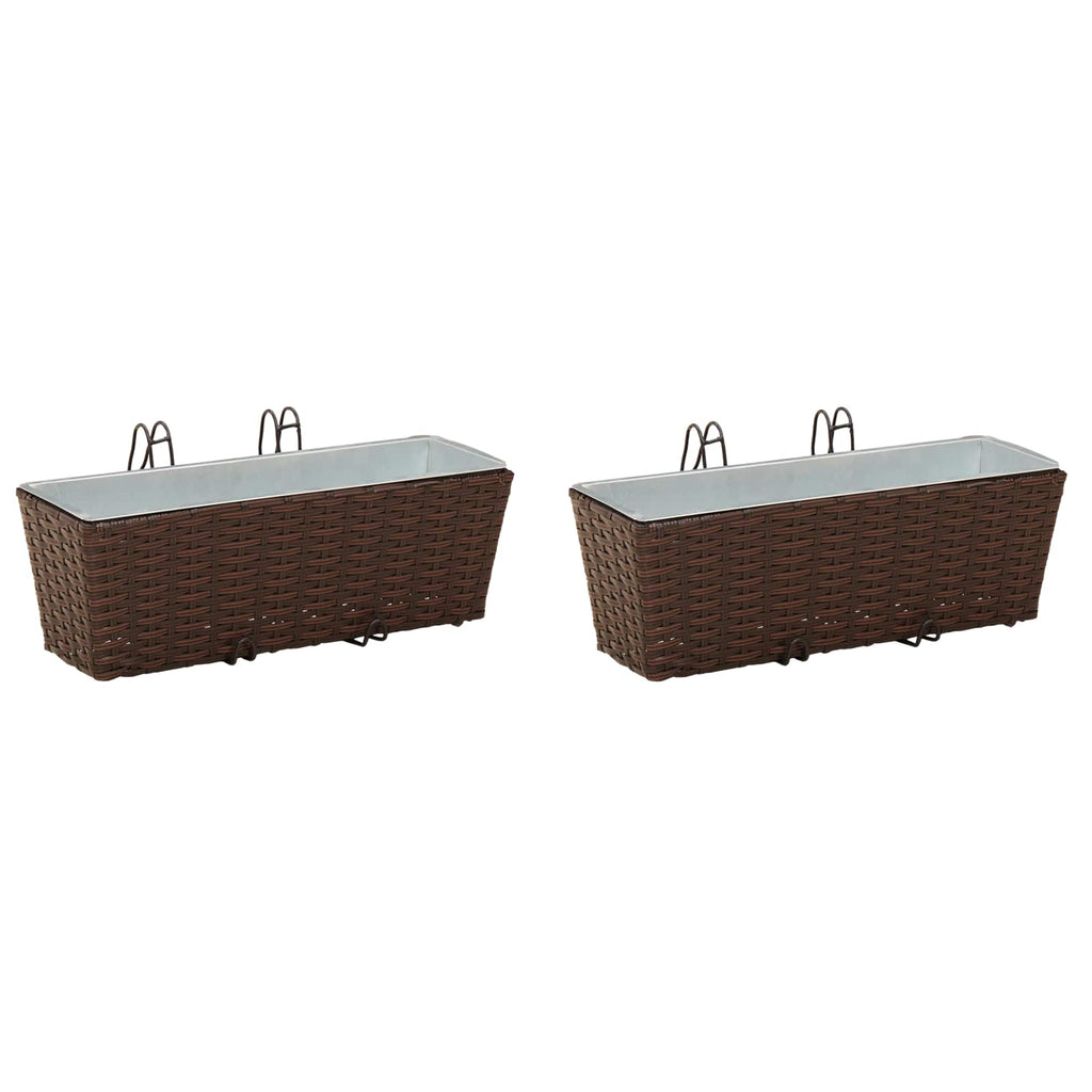 Barandilla 2 pcs 50 x 17 x 17 cm Metal