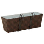 Barandilla 2 pcs 50 x 17 x 17 cm Metal