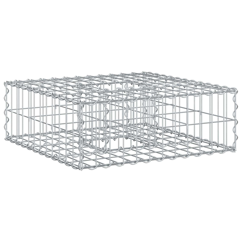 Cama elevada de gavión Plateado