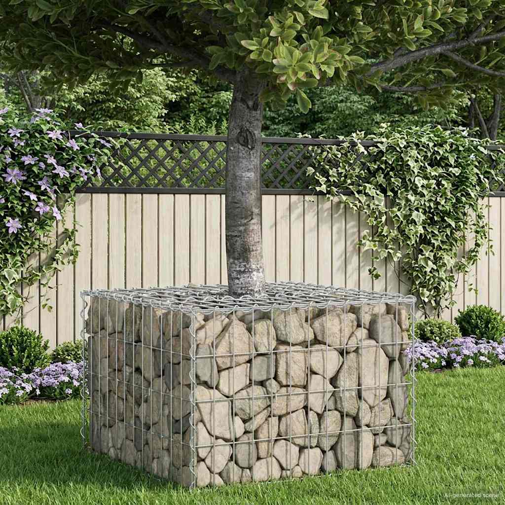 Raised gabion bed Silver