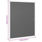 Mosquitera para ventanas Antracita 110 x 130 cm