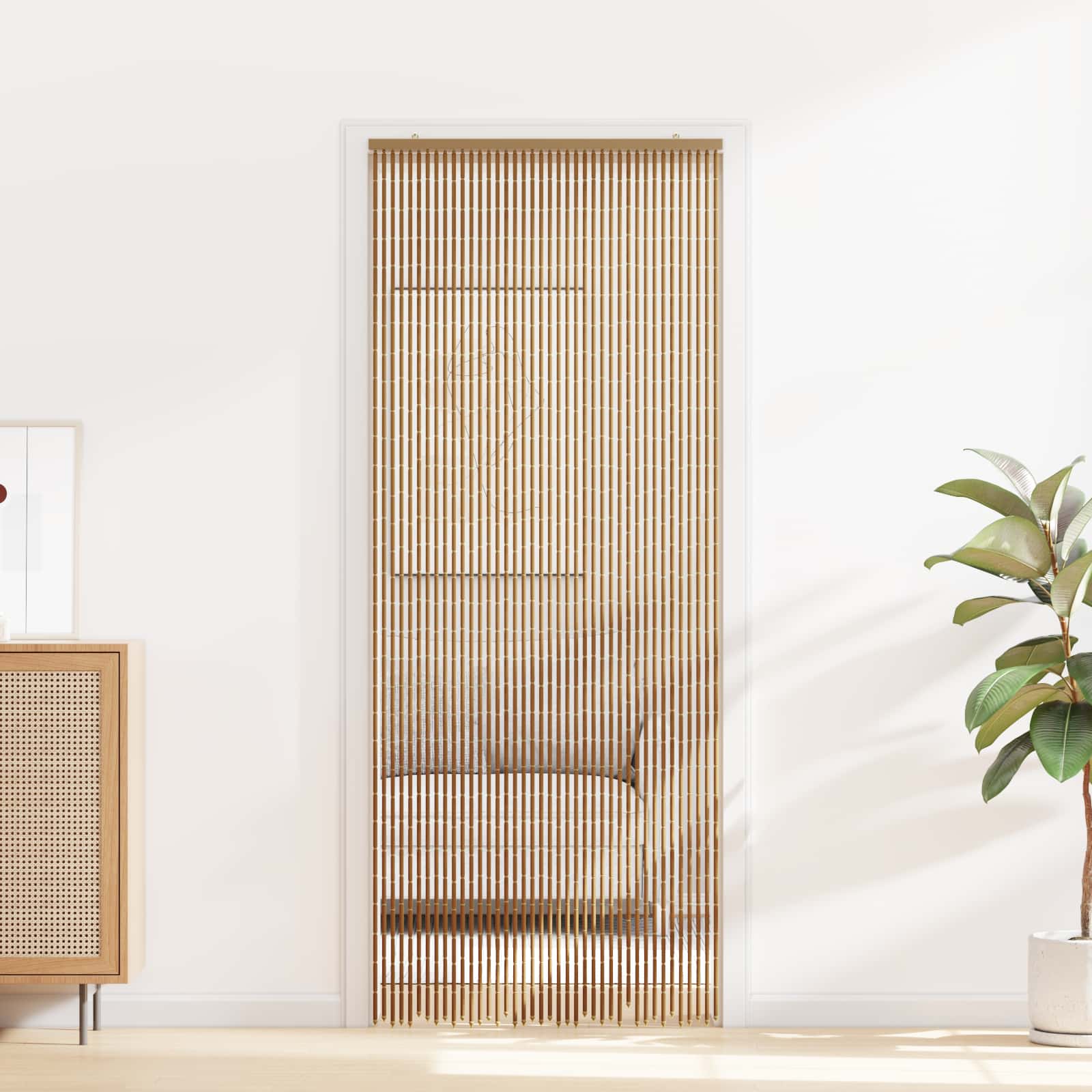 Cortina de Porta Insetos Multicolor 100 x 200 cm Bambu