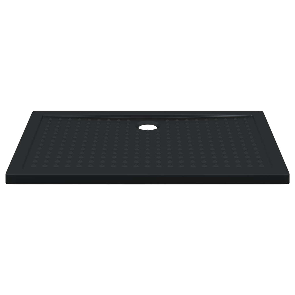 Bandeja Base de Ducha con Puntos Negro 120 x 80 x 4 cm ABS