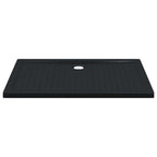 Bandeja Base de Ducha con Puntos Negro 120 x 80 x 4 cm ABS