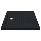 Bandeja Base de Ducha con Puntos Negro 120 x 80 x 4 cm ABS