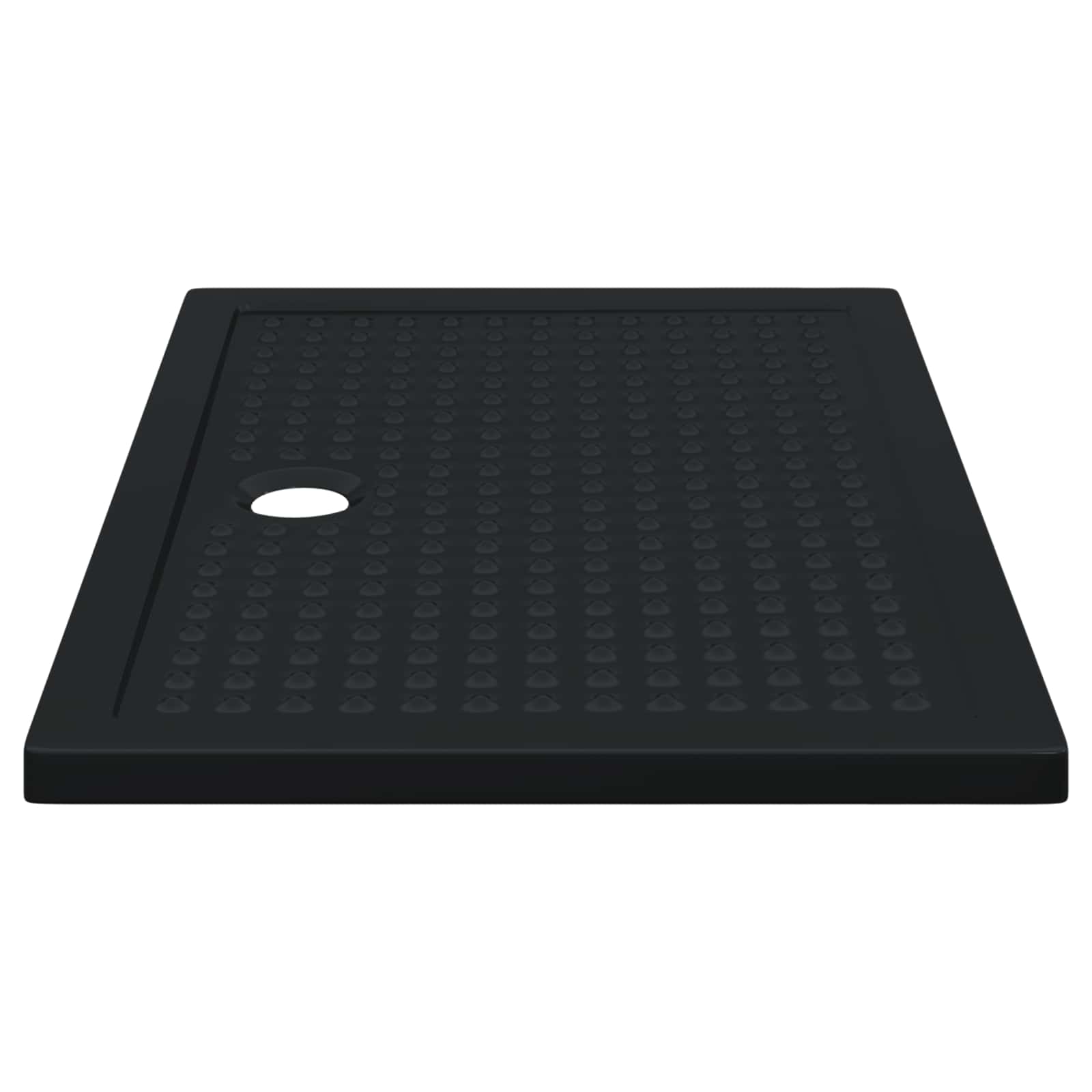 Bandeja Base de Ducha con Puntos Negro 120 x 80 x 4 cm ABS