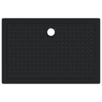 Bandeja Base de Ducha con Puntos Negro 120 x 80 x 4 cm ABS