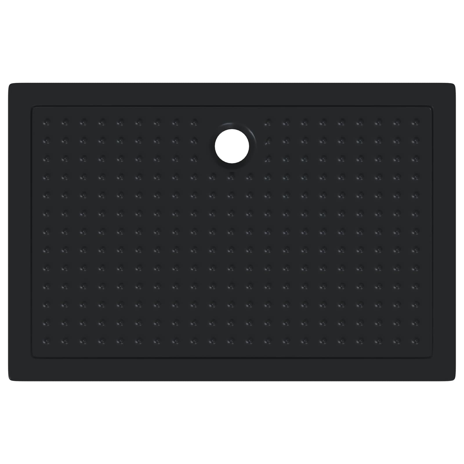 Bandeja Base de Ducha con Puntos Negro 120 x 80 x 4 cm ABS