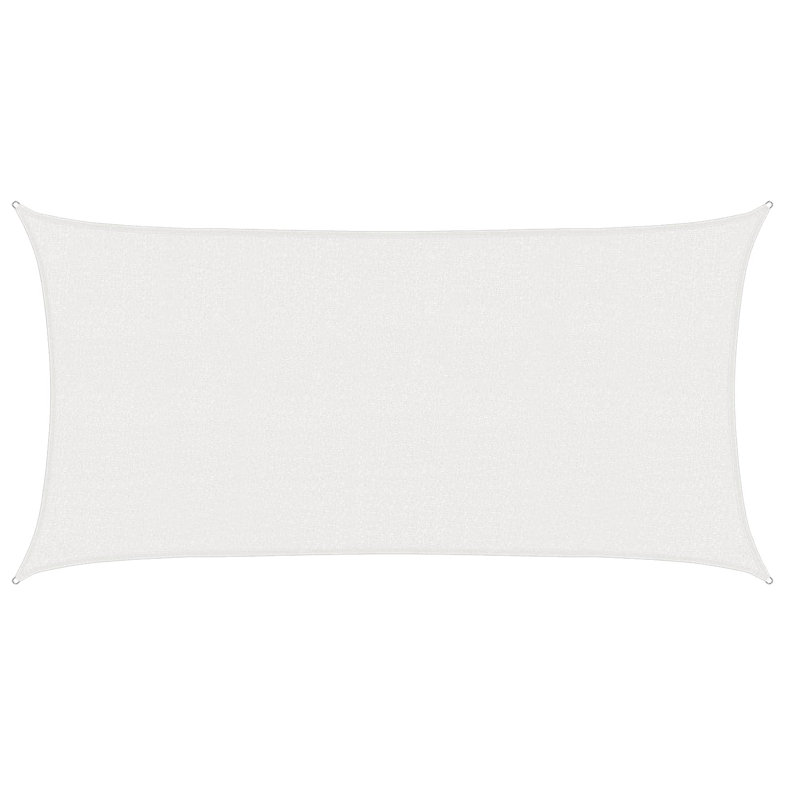 Yellow and White Shade Sail 2 x 2.5 m HDPE