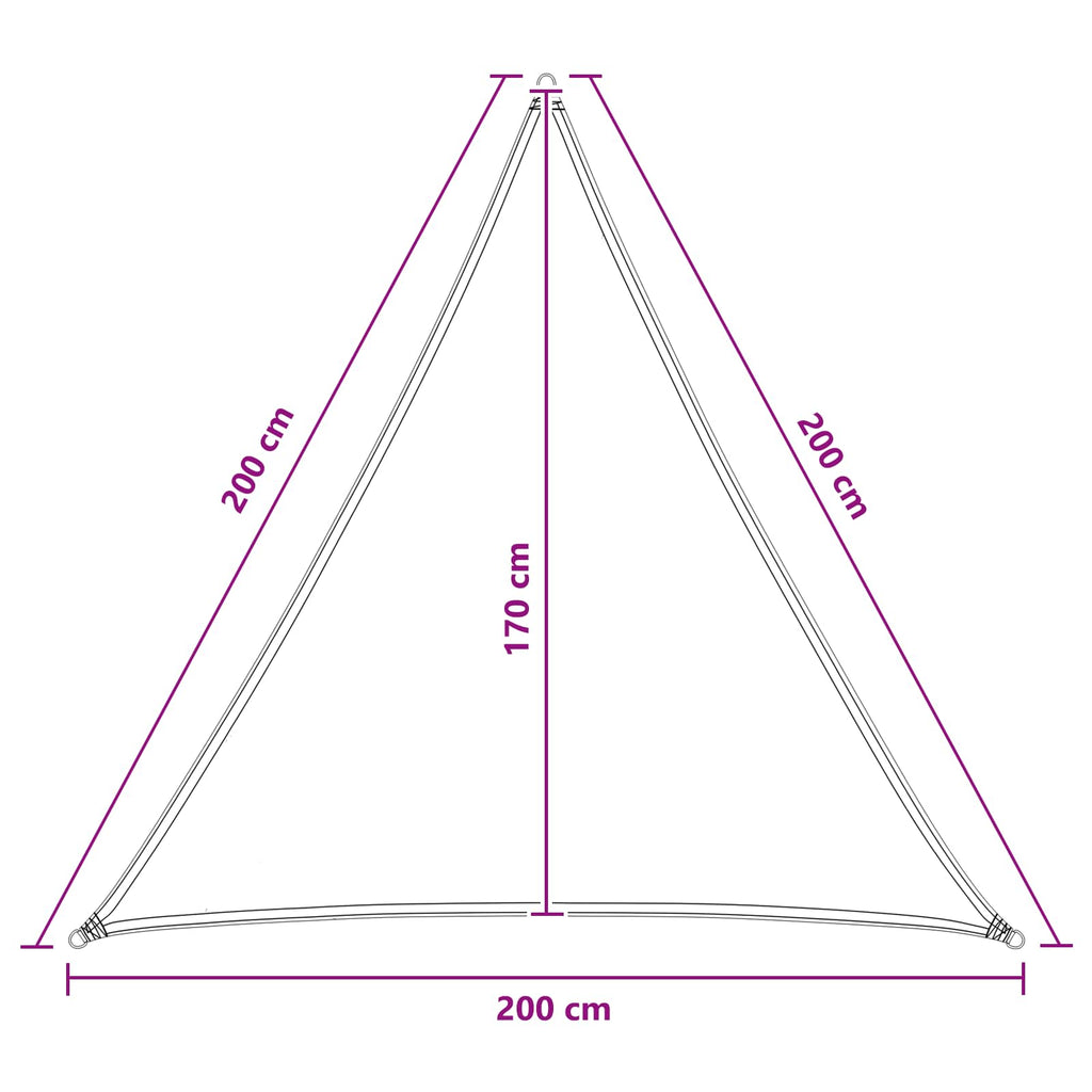 Toldo Vela 2 x 2 x 2 m HDPE