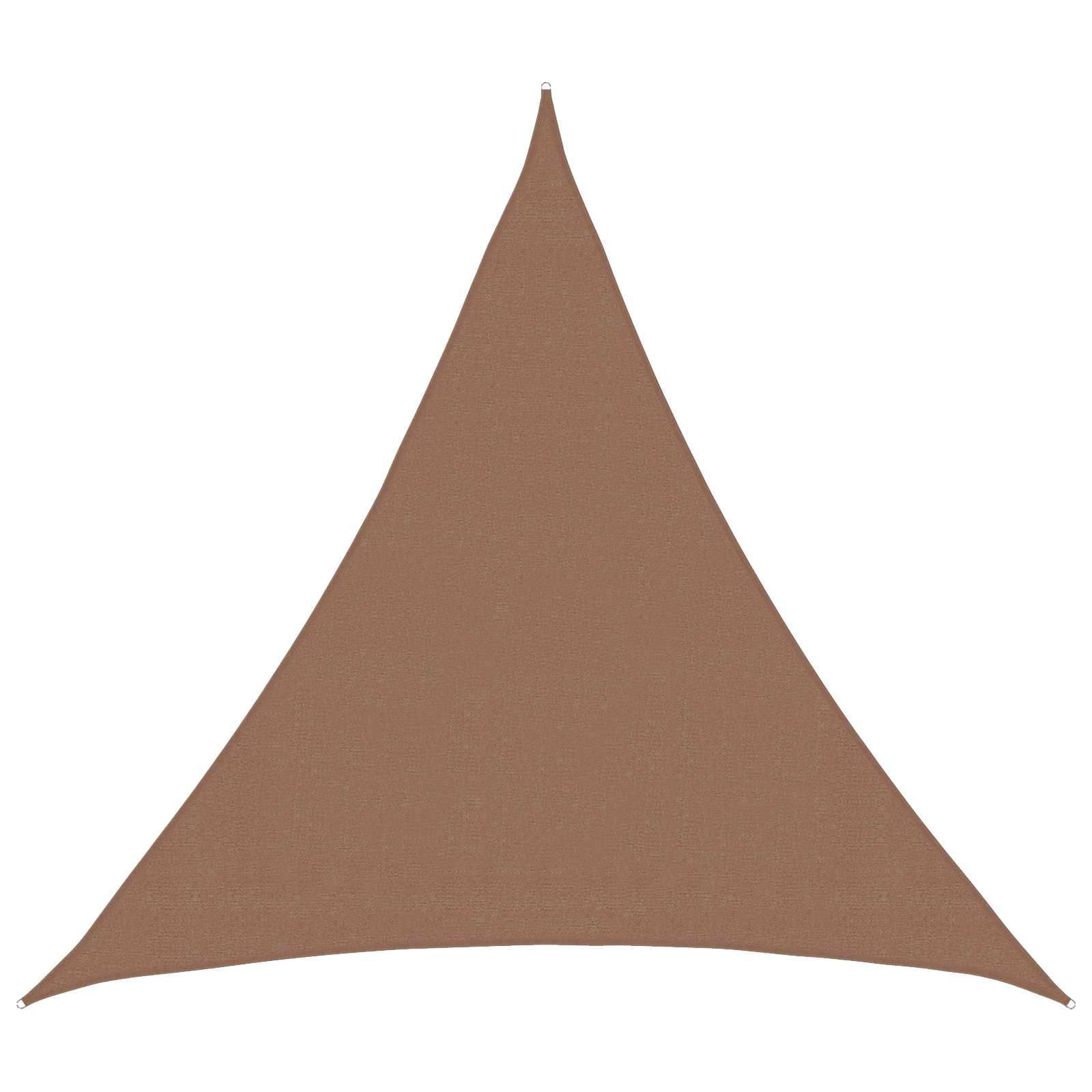 Toldo Vela Gris claro y blanco. 2 x 2 x 2 m HDPE