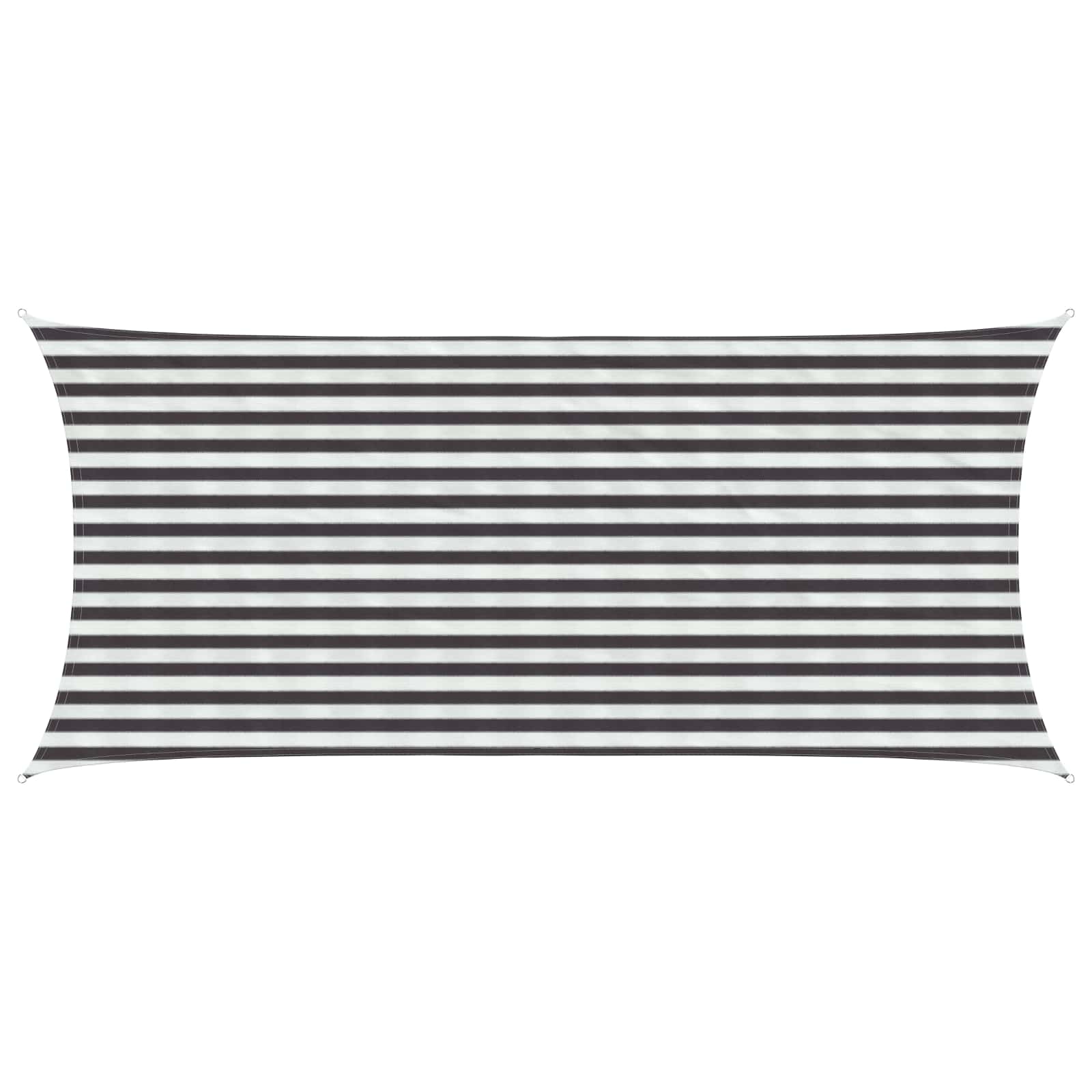 Yellow and White Shade Sail 2 x 2.5 m HDPE