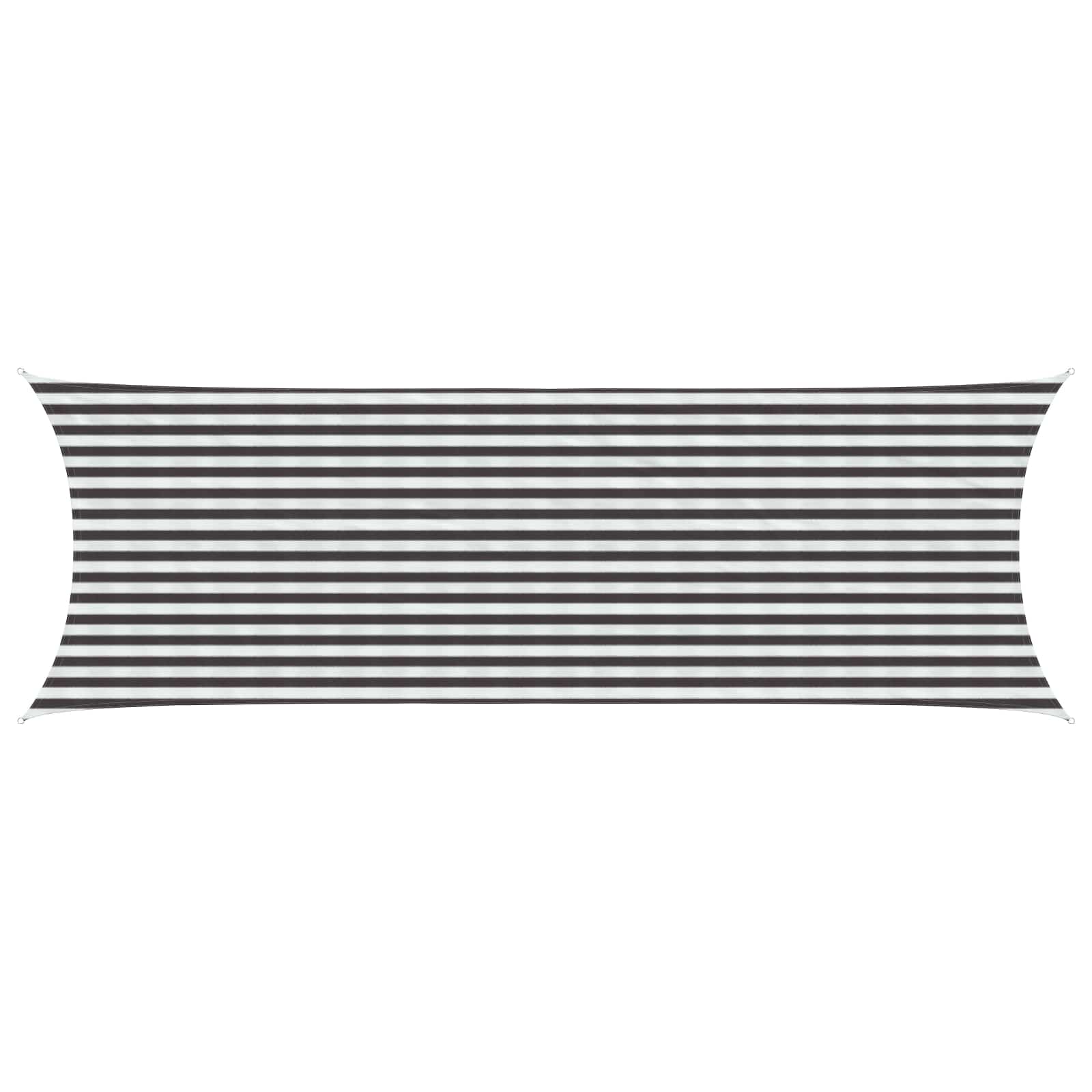 Yellow and White Shade Sail 2 x 2.5 m HDPE