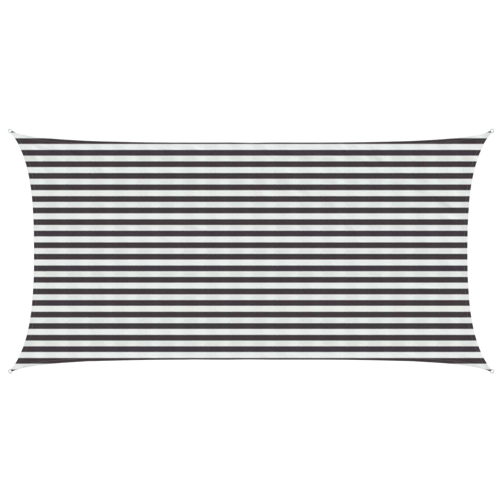 Yellow and White Shade Sail 2 x 2.5 m HDPE