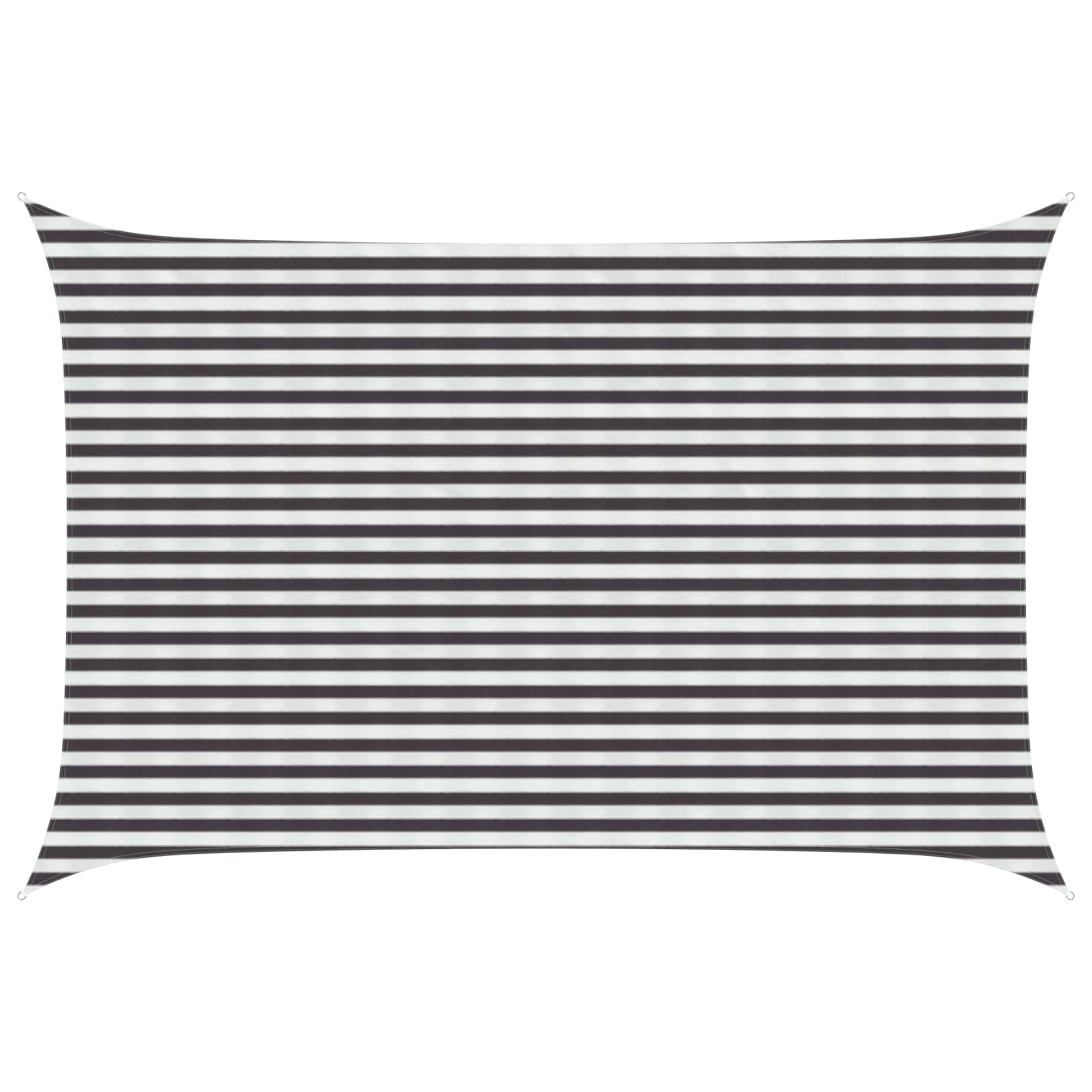 Yellow and White Shade Sail 2 x 2.5 m HDPE
