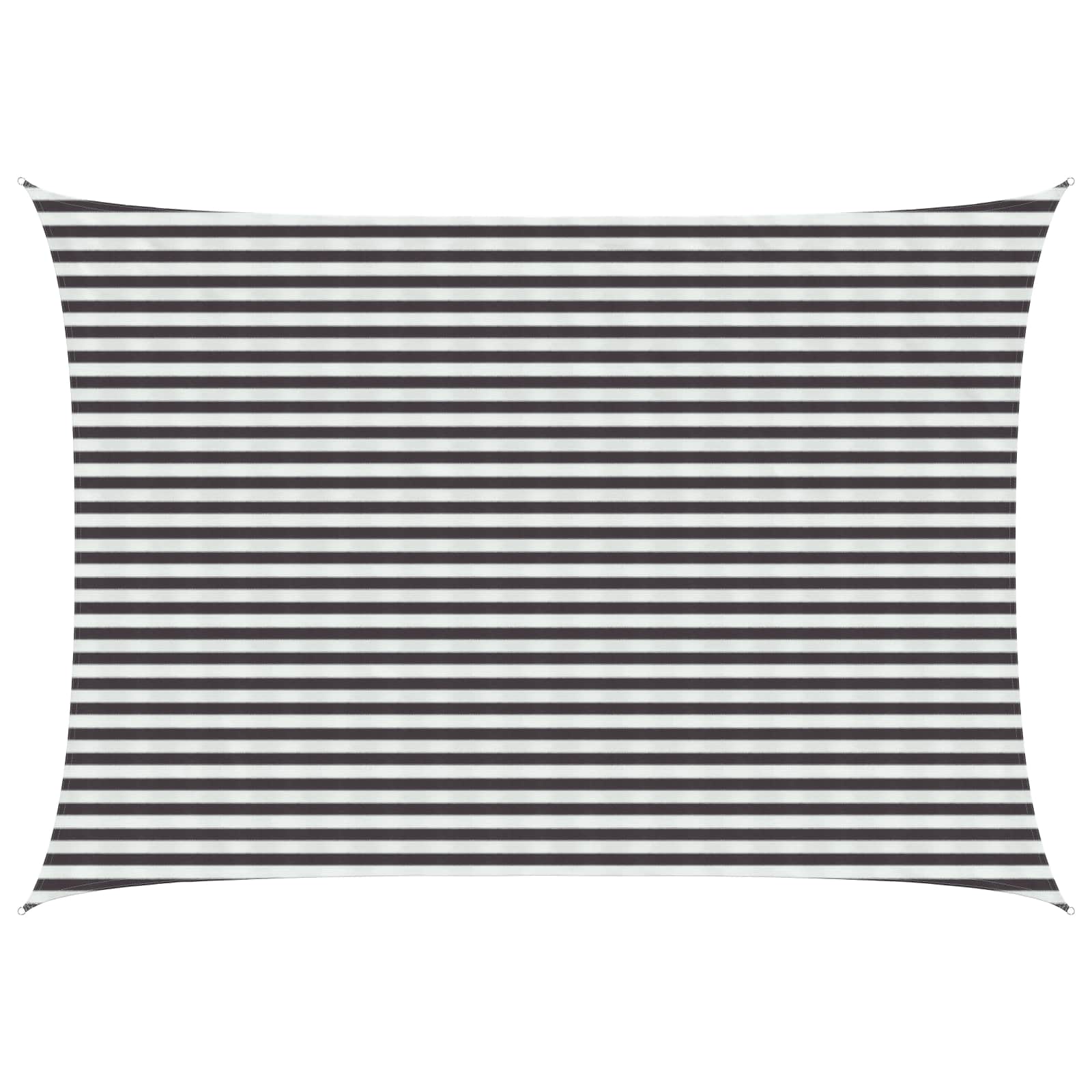 Yellow and White Shade Sail 2 x 2.5 m HDPE