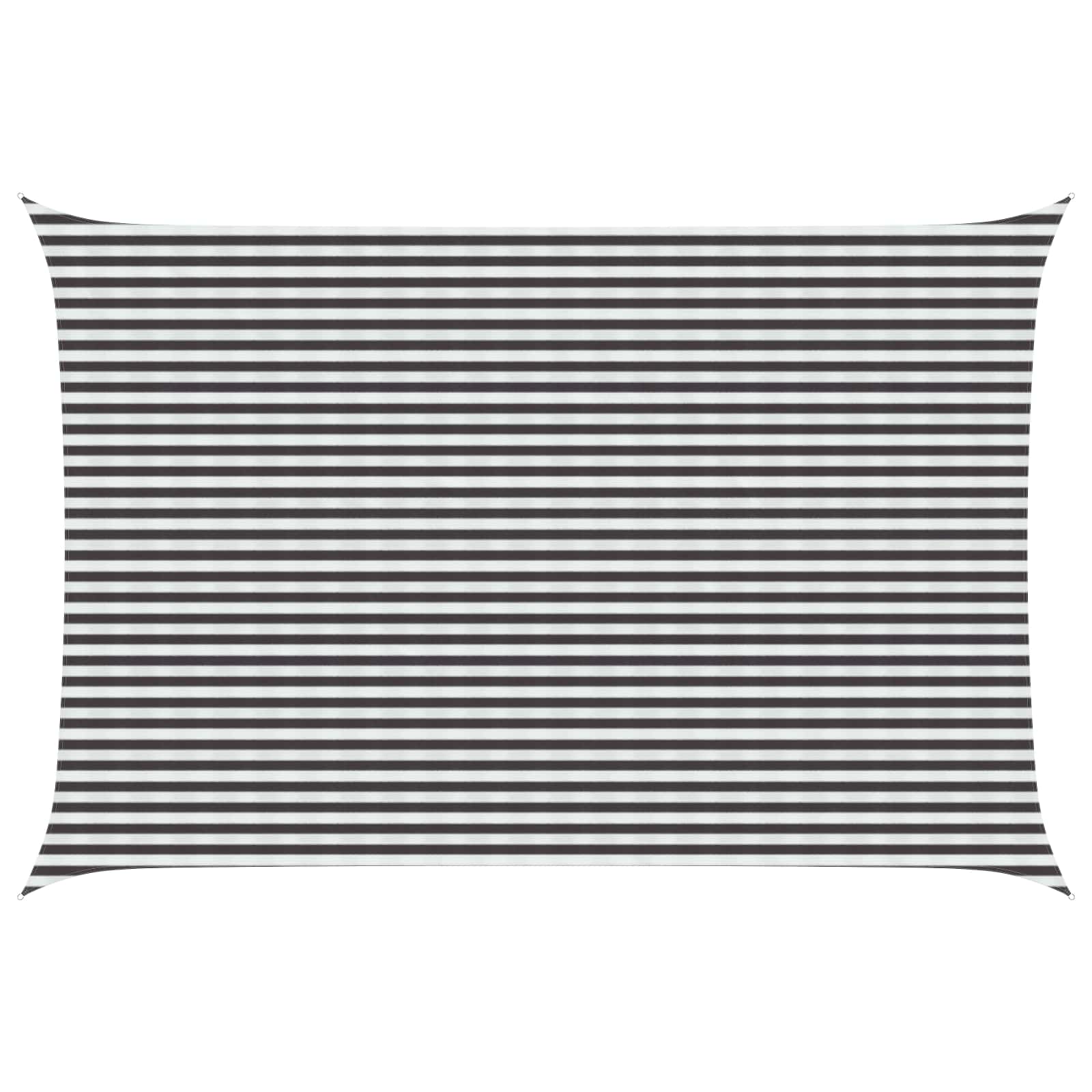 Yellow and White Shade Sail 2 x 2.5 m HDPE
