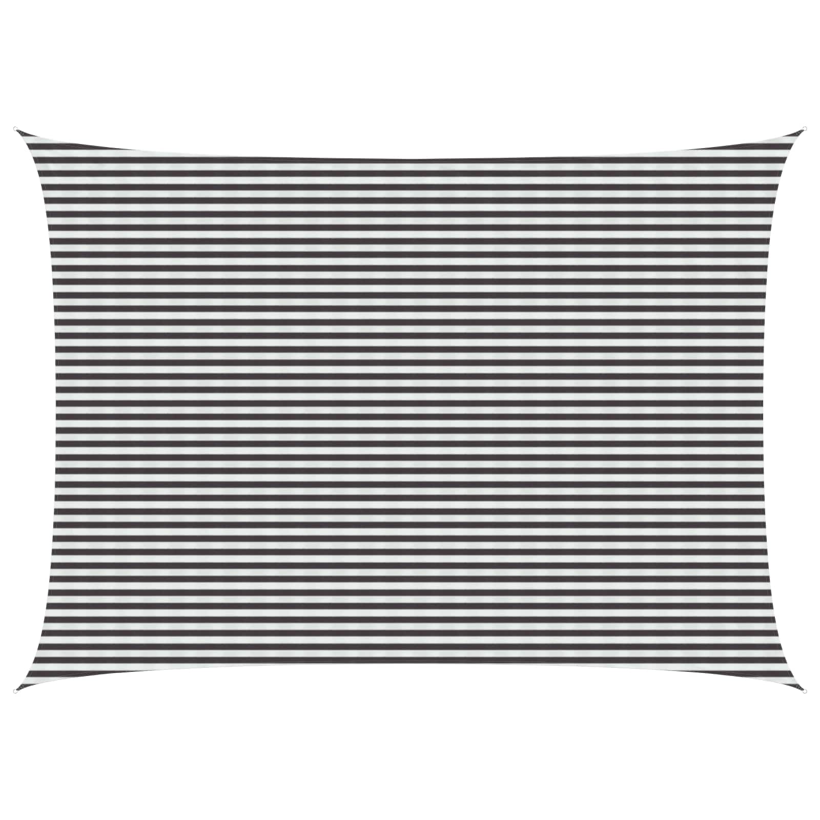 Yellow and White Shade Sail 2 x 2.5 m HDPE