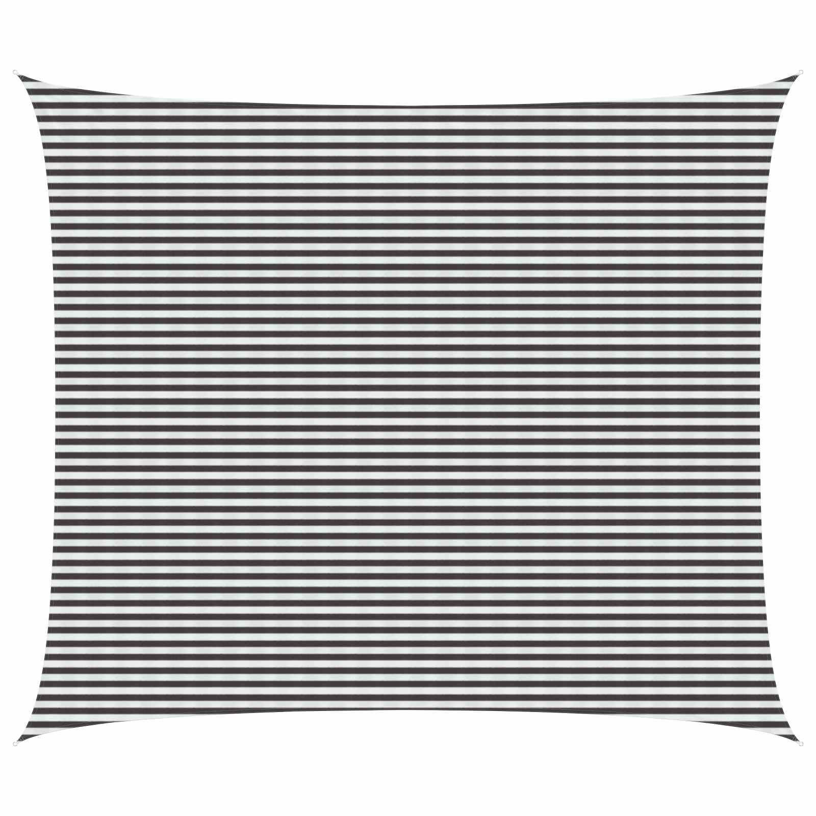 Yellow and White Shade Sail 2 x 2.5 m HDPE