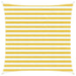 Toldo Vela Amarillo y blanco 2 x 2 m HDPE