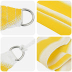 Toldo Vela Amarillo y blanco 2 x 2,5 m HDPE