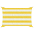 Toldo Vela Amarillo y blanco 2 x 2,5 m HDPE