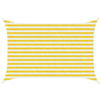 Toldo Vela Amarillo y blanco 2 x 2,5 m HDPE