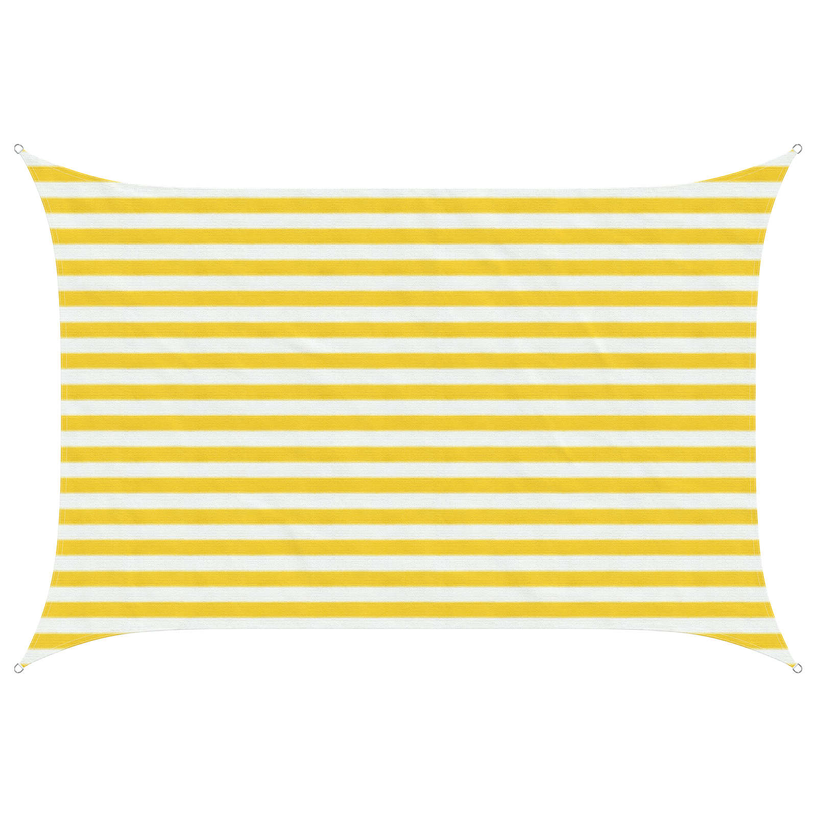 Toldo Vela Amarillo y blanco 2 x 2,5 m HDPE
