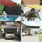 Toldo Vela Amarillo y blanco 2 x 2,5 m HDPE