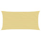 Toldo Vela Amarillo y blanco 2 x 2,5 m HDPE