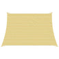Toldo Vela Amarillo y blanco 3 / 4 x 2 m HDPE