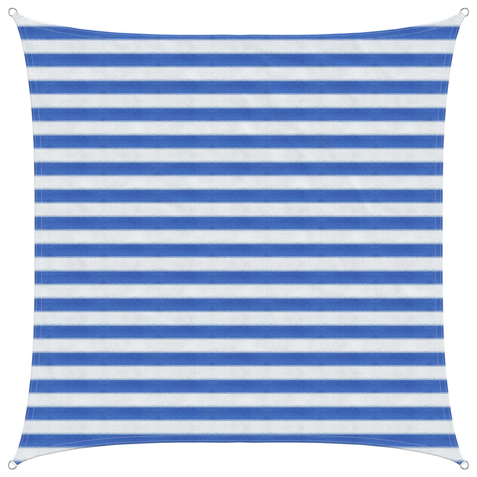 Yellow and White Shade Sail 2 x 2 m HDPE
