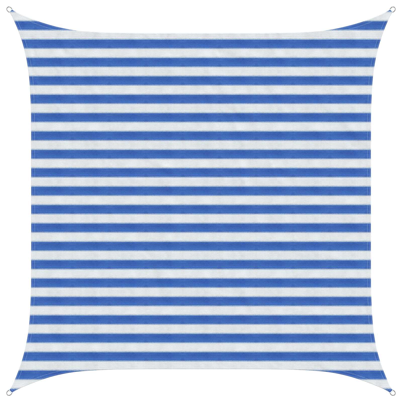 Yellow and White Shade Sail 2 x 2 m HDPE